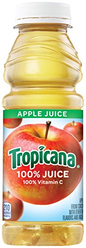 Tropicana Juice 100% Apple, 15.2 oz Plastic Bottle (Pack of 24)