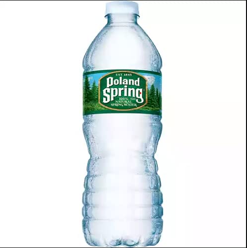 Poland Spring 100% Natural Spring Water, 16.9 oz Plastic Bottles (16.9 oz, 72 Pack)