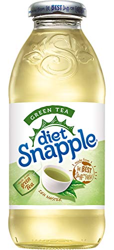 Diet Snapple Green Tea, 16 fl oz (24 Plastic Bottles)