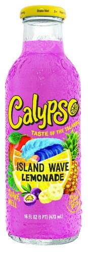 Calypso Lemonades 16 Ounce Glass Bottles 6 Pack (Island Wave Lemonade)
