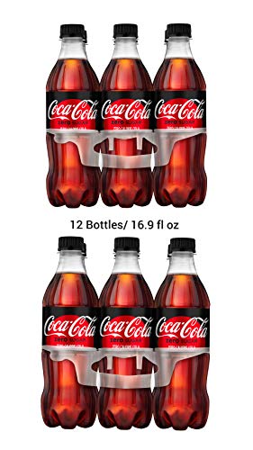 Coca cola Coke zero sugar 16.9 fl oz total 12 Bottles