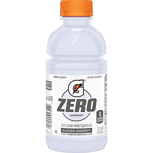 Gatorade G Zero Thirst Quencher, Glacier Cherry, 12 Ounce, 24 Pack