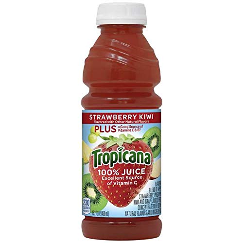 Evaxo Tropicana Strawberry Kiwi 15.2oz Plastic Bottle, 12 Per Case