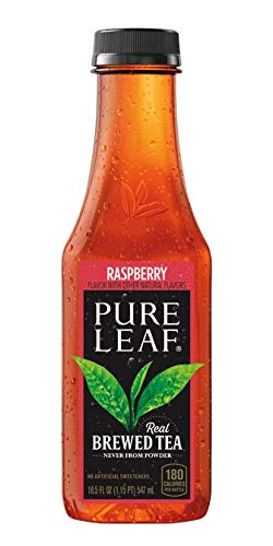 Pure Leaf Iced Tea, Raspberry 18.5 Fl Oz (Pack of 12)