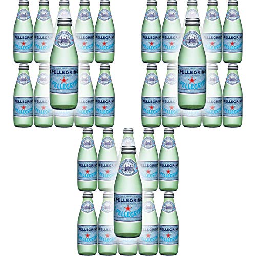 San Pellegrino Sparkling Natural Mineral Water, 8.45oz Glass Bottle (Pack of 10) Pack of 3