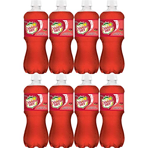Canada Dry Cranberry Ginger Ale, 20oz Can (Pack of 8, Total of 160 Oz)
