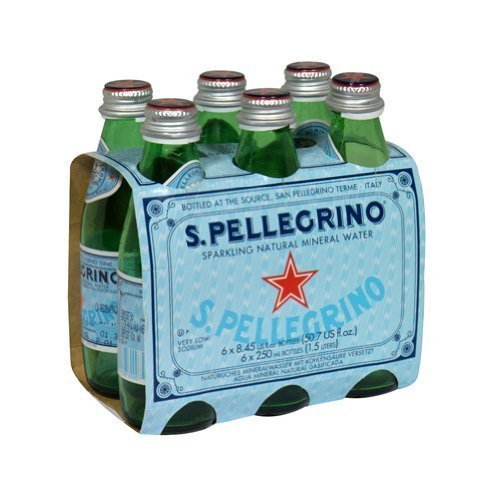 San Pellegrino Sparkling Mineral Water, 8.5 Ounce (24 Glass Bottles)