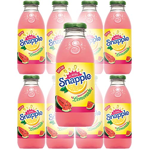 Snapple Watermelon Lemonade, All Natural, 16 Fl Oz (Pack of 8, Total of 128 Fl Oz)