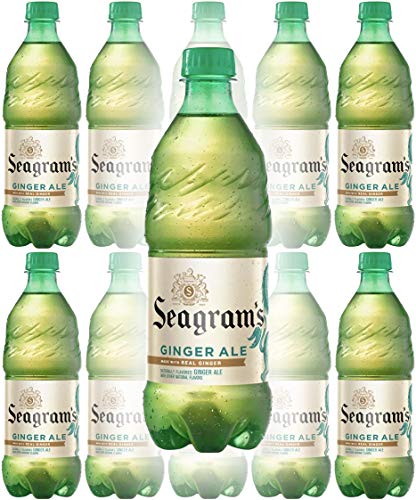 Seagram's Ginger Ale, 20 oz Bottle (Pack of 10, Total of 200 Oz)