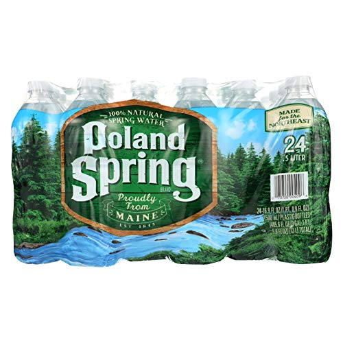 Poland Springs Water, 0.5 Liter -- 24 per case.