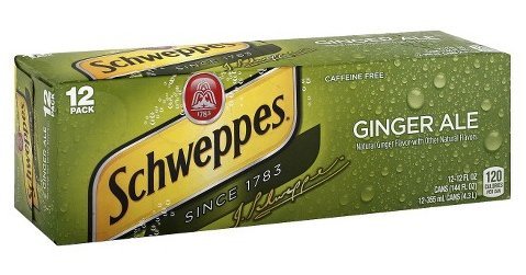 Schweppes Ginger Ale Caffeine Free 12 Ounce 12 Cans