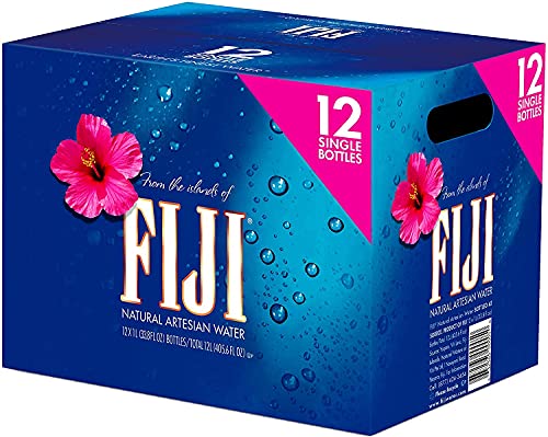 Fiji Natural Artesian Water, 33.8 Fl Oz (1 Pack 12 Bottles)