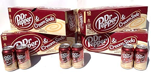 Dr. Pepper Cream Soda 48 pack 12 Fl Oz Cans