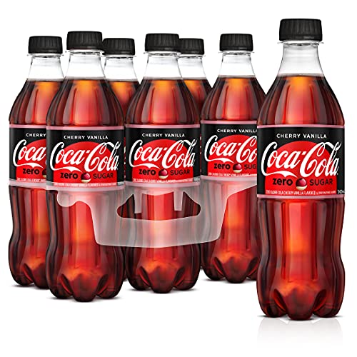 Coca-Cola Zero Sugar Cherry Vanilla Soda, 16.9 Fl Oz (Pack Of 6)