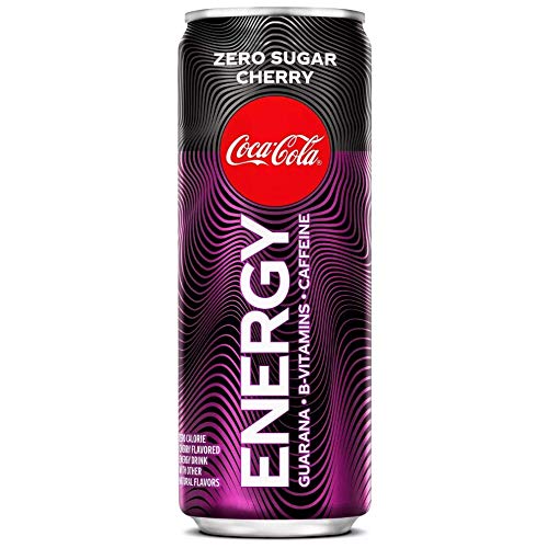 Coke Energy, Coke Zero Sugar, Cherry Coke Energy, Zero Sugar Cherry Coke Energy (Cherry Coke Energy Zero Sugar, 8 Cans)