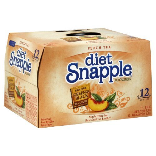 Snapple Peach Tea Diet 16 Oz- 12 Pack by Snapple