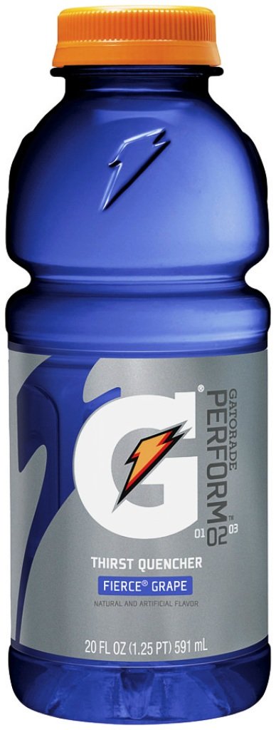 Gatorade Sports Drink, Fierce Grape, 20-Ounce Bottles (Pack of 24) fierce grape 20 Fl Oz (Pack of 24)