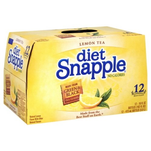 Snapple Tea, 12- 16 Fl Oz (Pack of 2) (Diet Lemon)