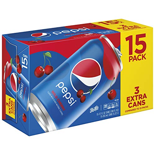 Pepsi, Wild Cherry, 12oz Cans (15 Pack)