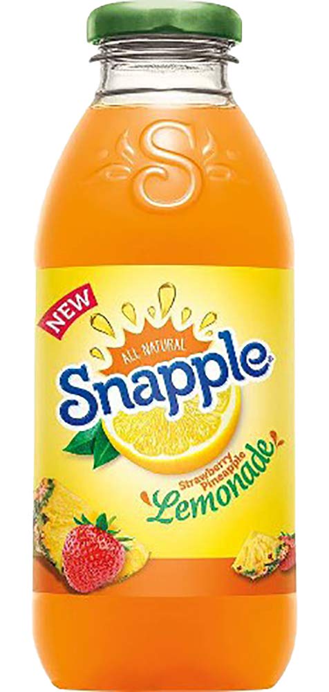 Snapple - Strawberry Pineapple Lemonade - 16 fl oz (24 Plastic Bottles) Strawberry Pineapple Lemonade 16 Fl Oz (Pack of 24)