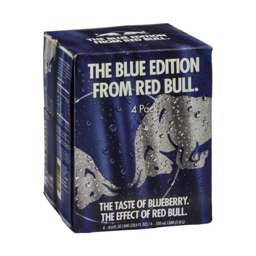 Red Bull The Blue Edition Energy Drink - 4 CT