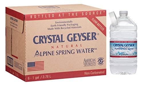 CRYSTAL GEYSER SINCE 1977 Alpine Spring Water Count of 128 Bottles, 768 Fl Oz, (Pack of 6)