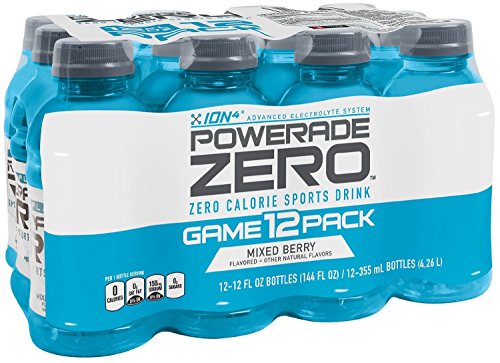 POWERADE ZERO Mixed Berry, 12 ct, 12 FL OZ Bottle