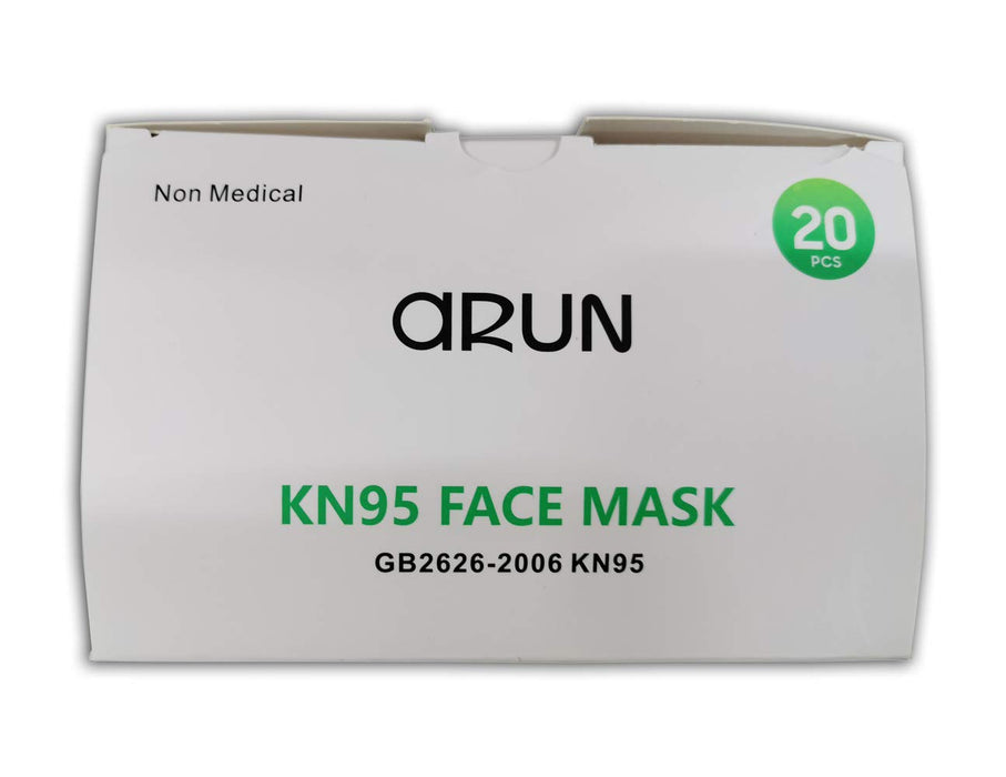 Saris and Things KN95 Face Mask Pack of 20 - Disposable Face Masks with Ear loop and Nose Strip