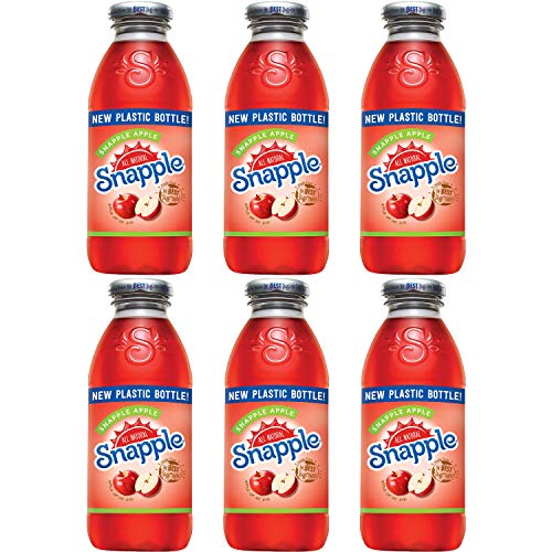 Snapple Apple, Made From The Best Stuff On Earth, All Natural, 16oz Bottle (Pack of 6, Total of 96 Fl Oz)