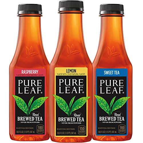Pure Leaf Iced Tea, Sweetened Variety Pack, 18.5 fl oz. cans (12 Pack) - SET OF 4