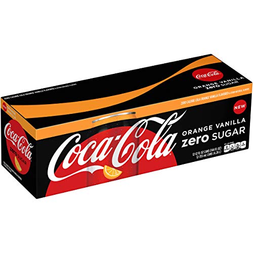 Coca-Cola, Zero Soda, Orange Vanilla, 12 oz (pack of 12)