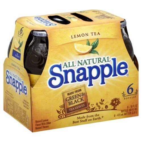 Snapple Natural Lemon Tea, 16 Ounce (12 Bottles)
