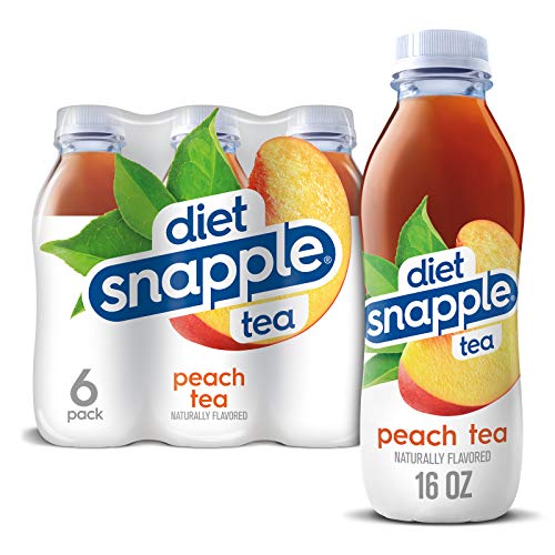 Snapple Diet Peach Tea, 16 Fl Oz Plastic Bottle, 6 Pack, 16 Fl Oz (Pack Of 6)