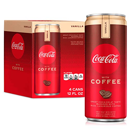 Coca-Cola With Coffee Vanilla, 12 Fl Oz (Pack Of 4)