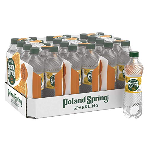 Poland Spring Sparkling Water, Orange, 16.9 oz. Bottles (Pack of 8)