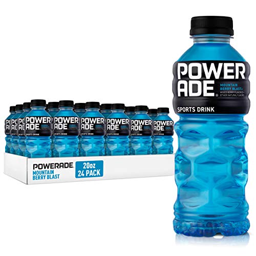POWERADE, Electrolyte Enhanced Sports Drinks w vitamins, Mountain Berry Blast, 20 fl oz, 24 Pack