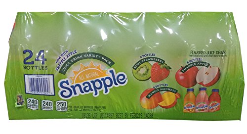 Snapple Variety Pack Juice, 480 Fluid Ounce