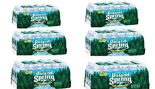 Poland Springs Bottled Water 16.9oz Bottles - Pack of 24 (6 PACK)