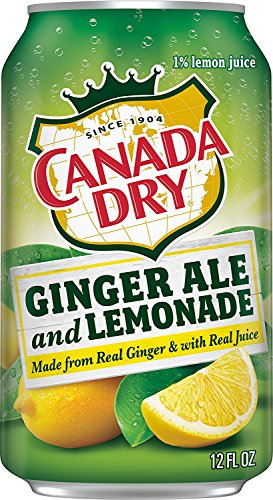 Canada Dry Ginger Ale Lemonade 12 Oz Can - Pack Of 24