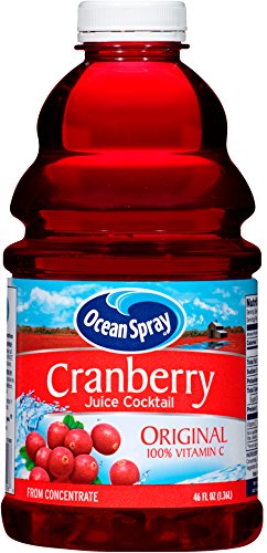 Ocean Spray Cranberry Cocktail Drink Tin, 46-Ounce Bottles (Pack of 12) Cranberry Juice Cocktail (Pack of 12)
