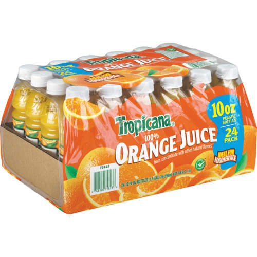 Tropicana Orange Juice, 10 Ounce Bottles (Pack of 24)