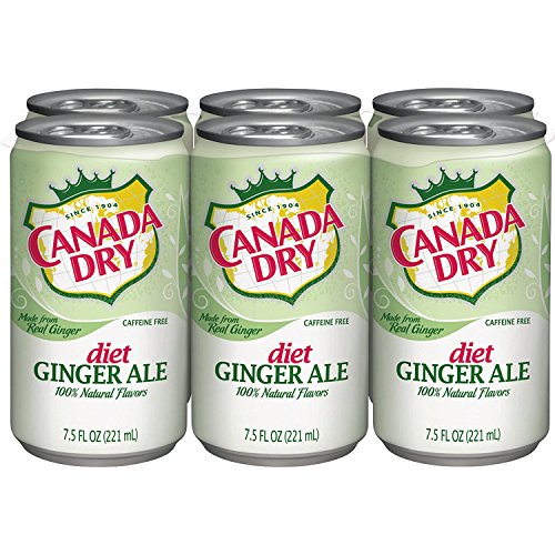 Canada Dry Diet Ginger Ale 7.5 Oz Mini Can - Pack Of 24