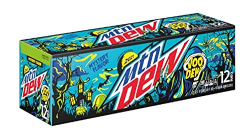 NEW 2021 Mtn Dew VooDew, 12 fl oz cans, 12 count 12 Fl Oz (Pack of 12)