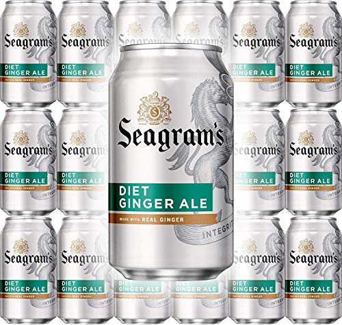Seagram's Diet Ginger Ale, 12 Fl Oz Can (Pack of 18, Total of 216 Oz)