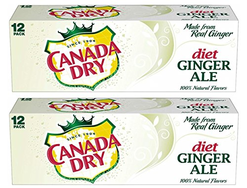 Canada Dry Ginger Ale Diet Soda, 12 Ounce (Pack of 24)