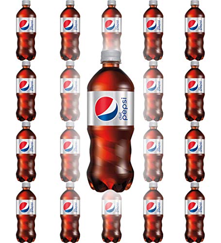 Diet Pepsi Soda, 20oz Bottle (Pack of 20, Total of 400 Fl Oz)