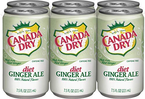 Canada Dry Diet Ginger Ale 10 Oz Glass - Pack Of 24
