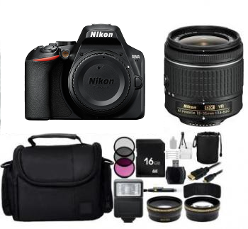 Nikon D3500 DSLR Camera with 18-55mm Lens (Black) Bundle