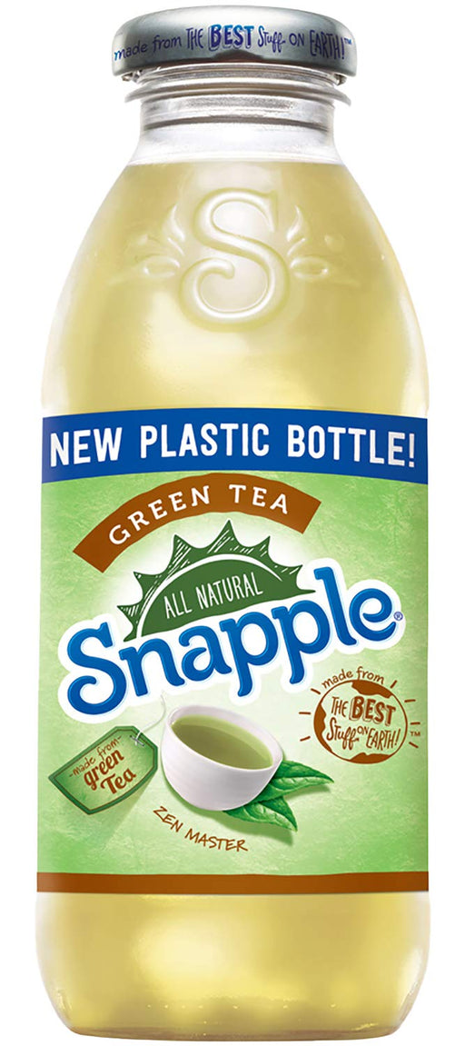 Snapple - 16 oz (9 Plastic Bottles) (Green Tea, 9 Bottles) Green Tea 16 Fl Oz (Pack of 9)