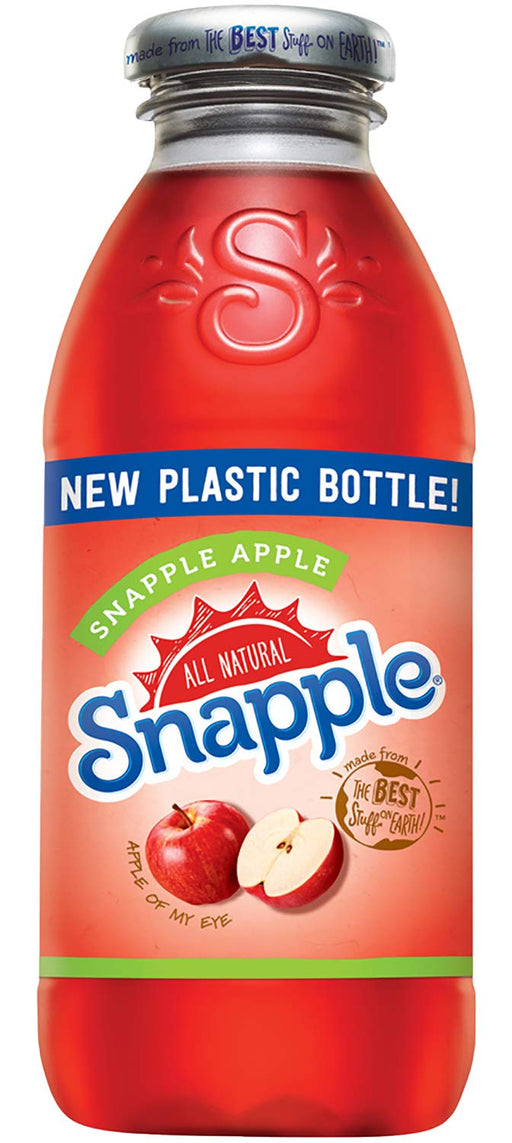 Snapple - 16 oz (9 Plastic Bottles) (Snapple Apple, 9 Bottles) Snapple Apple 16 Fl Oz (Pack of 9)